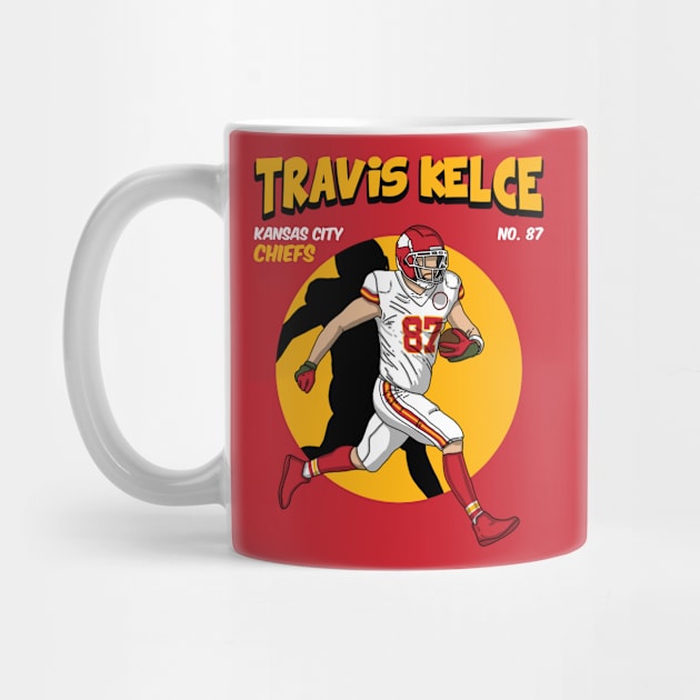 Travis Kelce Retro Graphic by Luna Illustration